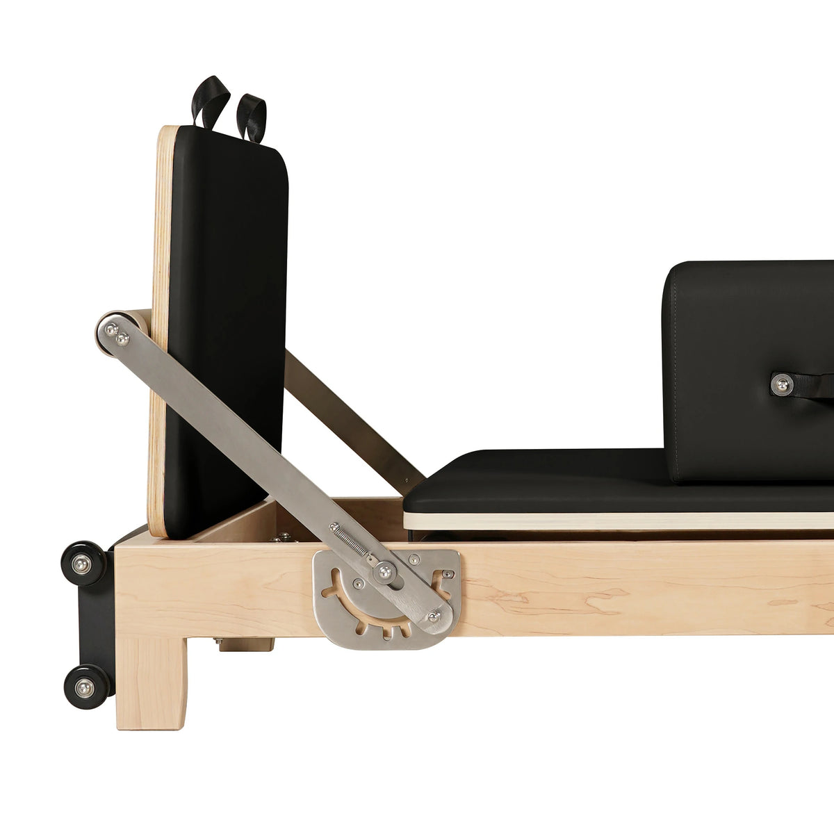 Foldable Maple Wood Pilates Reformer Black