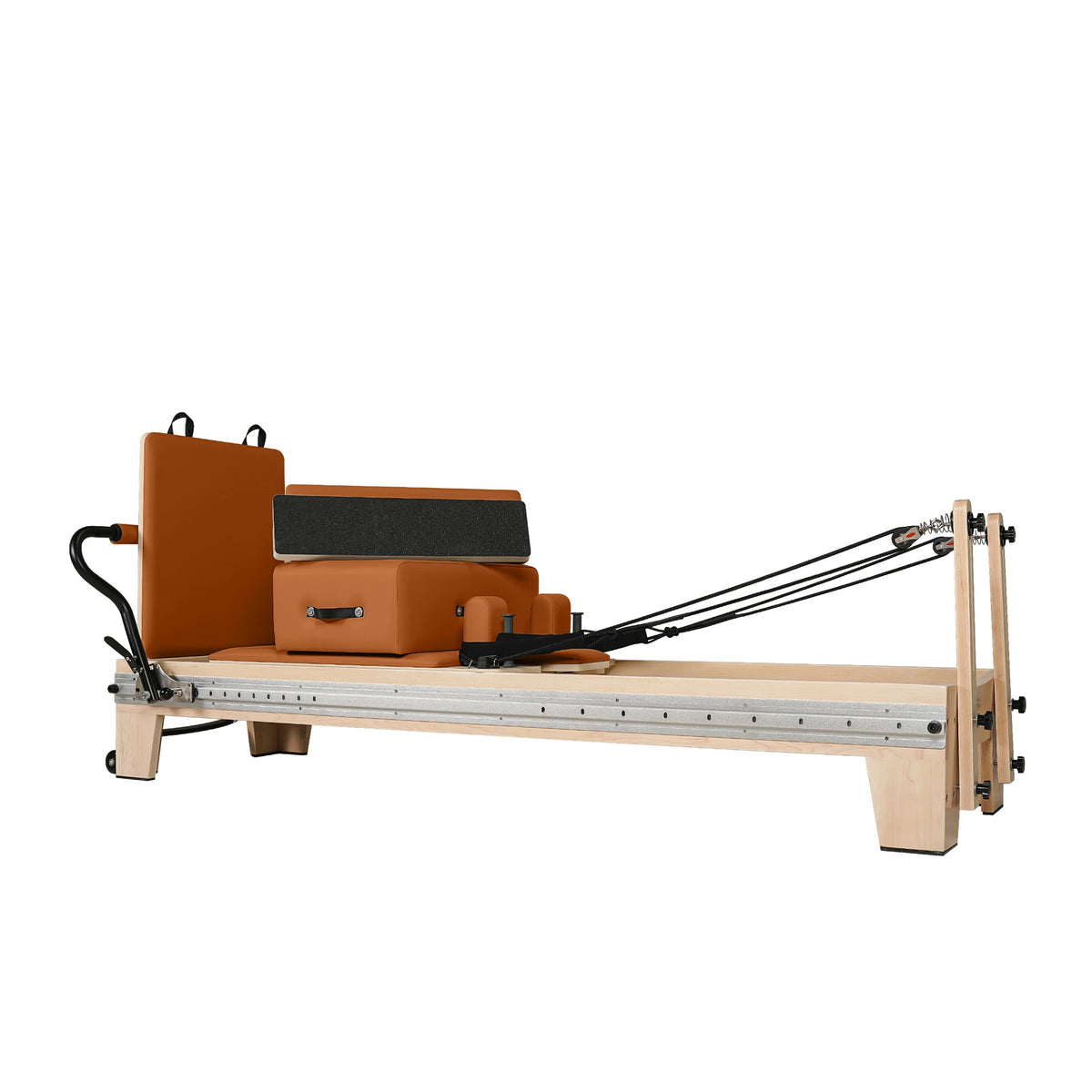 Maple Full Track Split Glide Pilates Reformer Orange