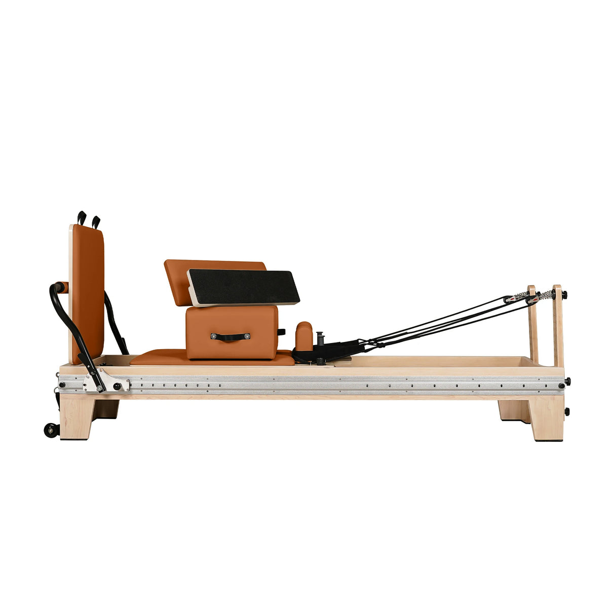 Maple Full Track Split Glide Pilates Reformer Orange