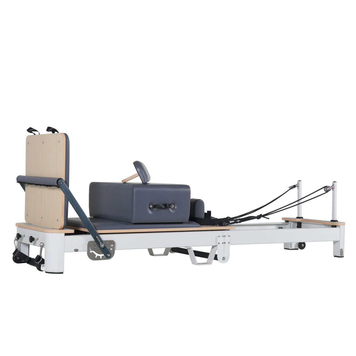 Klappbarer Pilates Reformer aus Aluminiumlegierung Grau