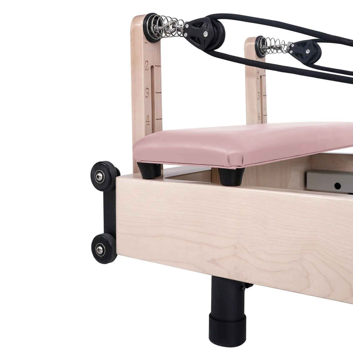 Faltbarer Maple Pilates Reformer Rosa