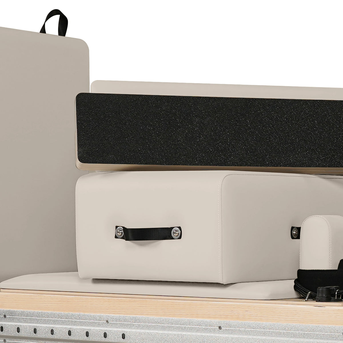 Maple Full Track Split Glide Pilates Reformer Cream White