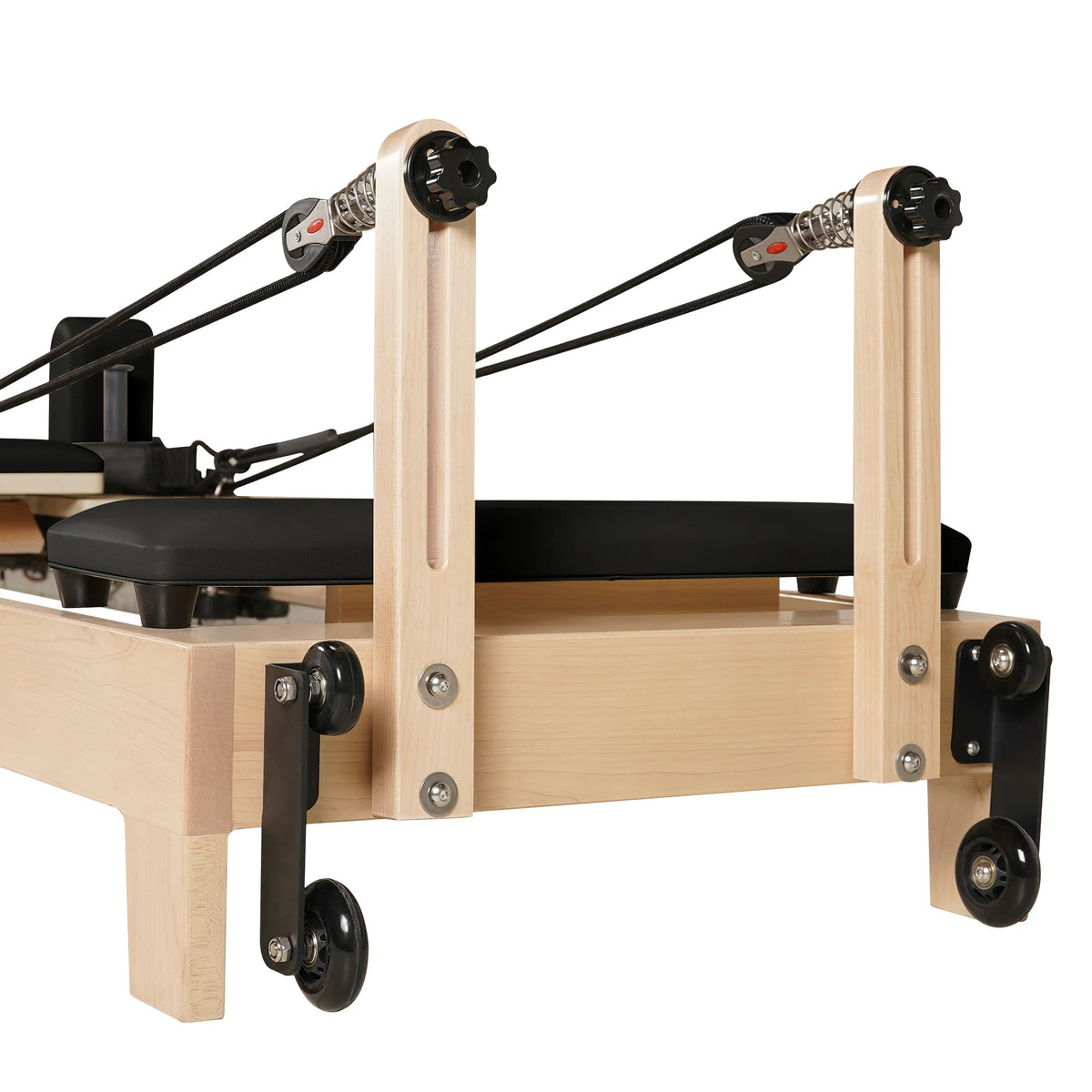 Foldable Maple Wood Pilates Reformer Black