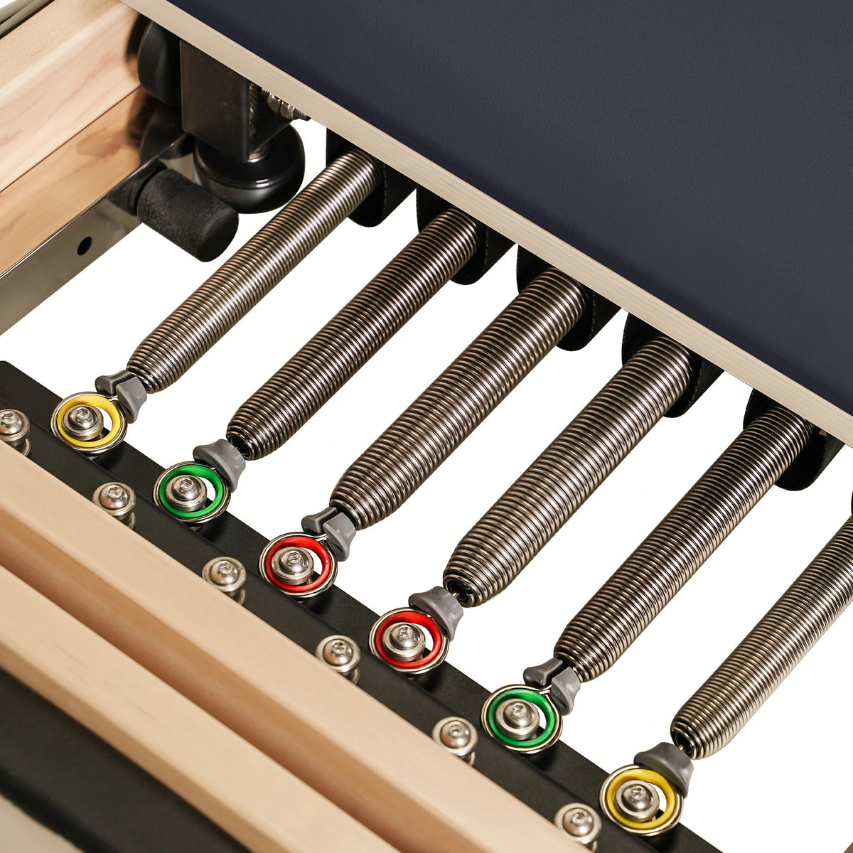 Foldable Maple Wood Pilates Reformer Gray