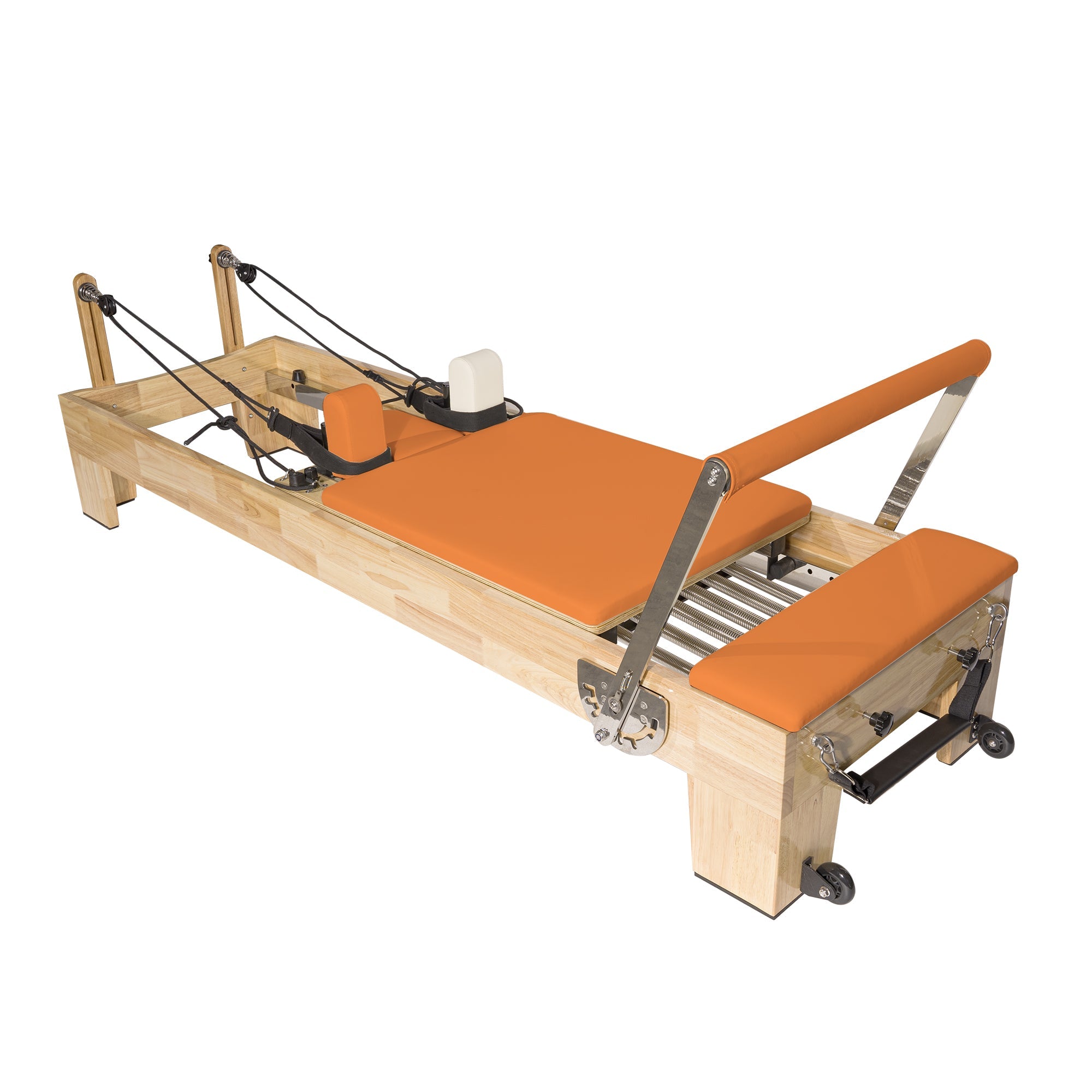 Classic Pilates Wood Reformer Orange