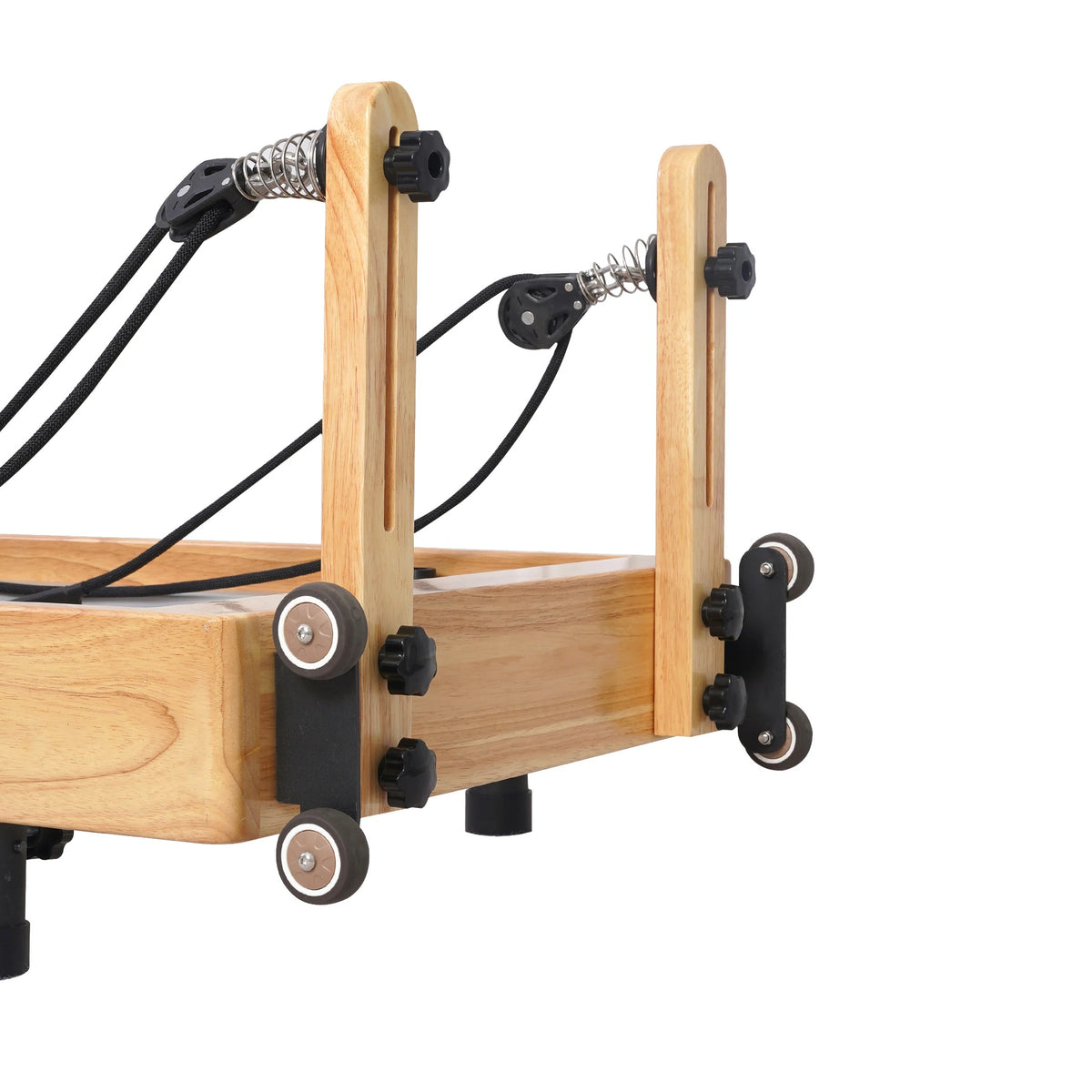 Foldable Oak Pilates Reformer Orange