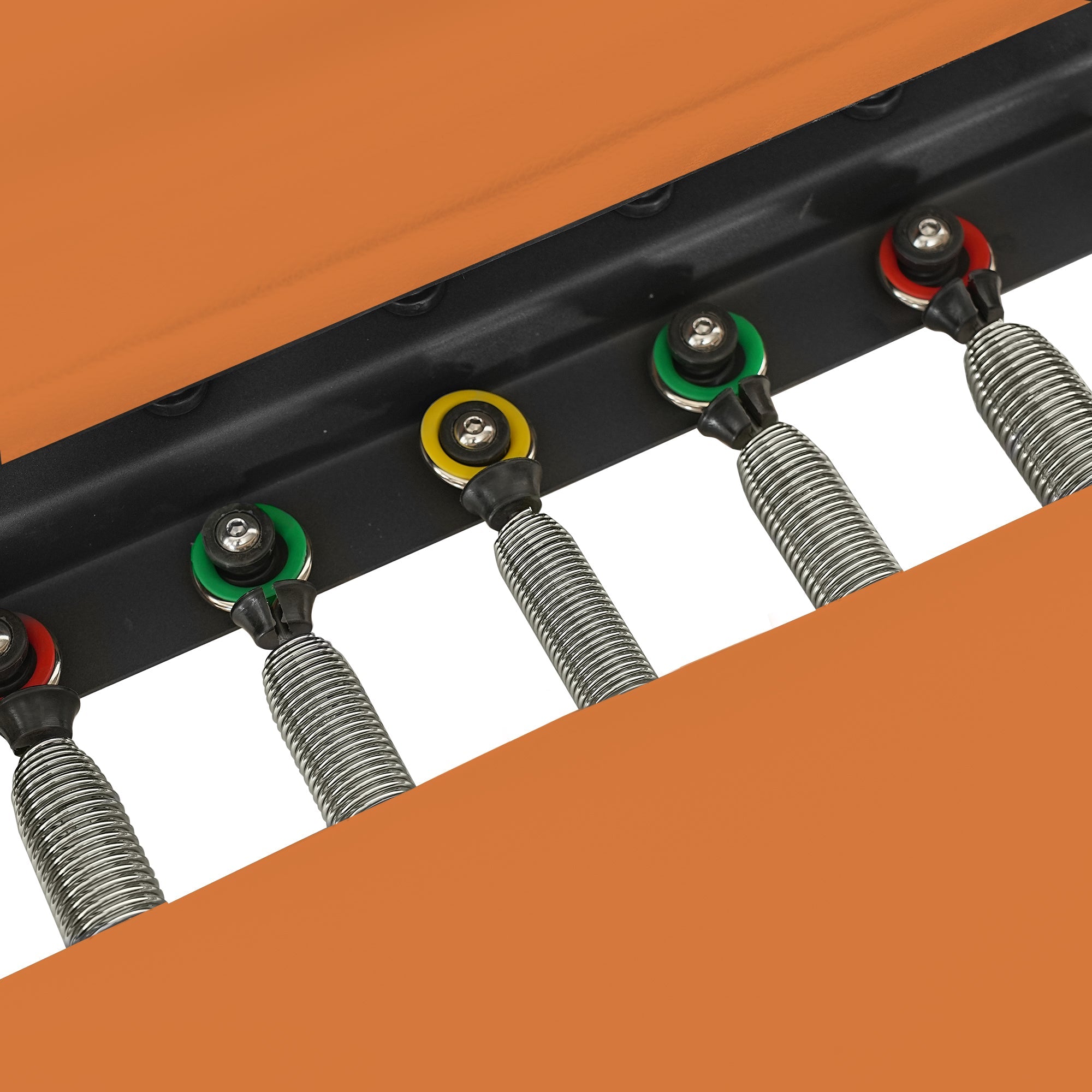 Collapsible Classic Pilates Reformer wooden legs Orange