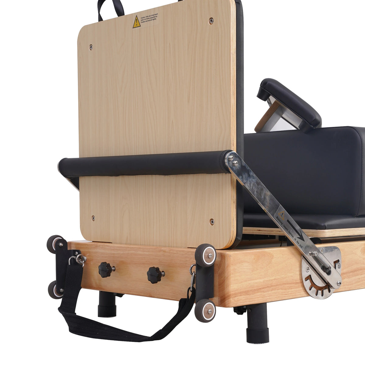 Reformeur Pilates pliant en chêne noir