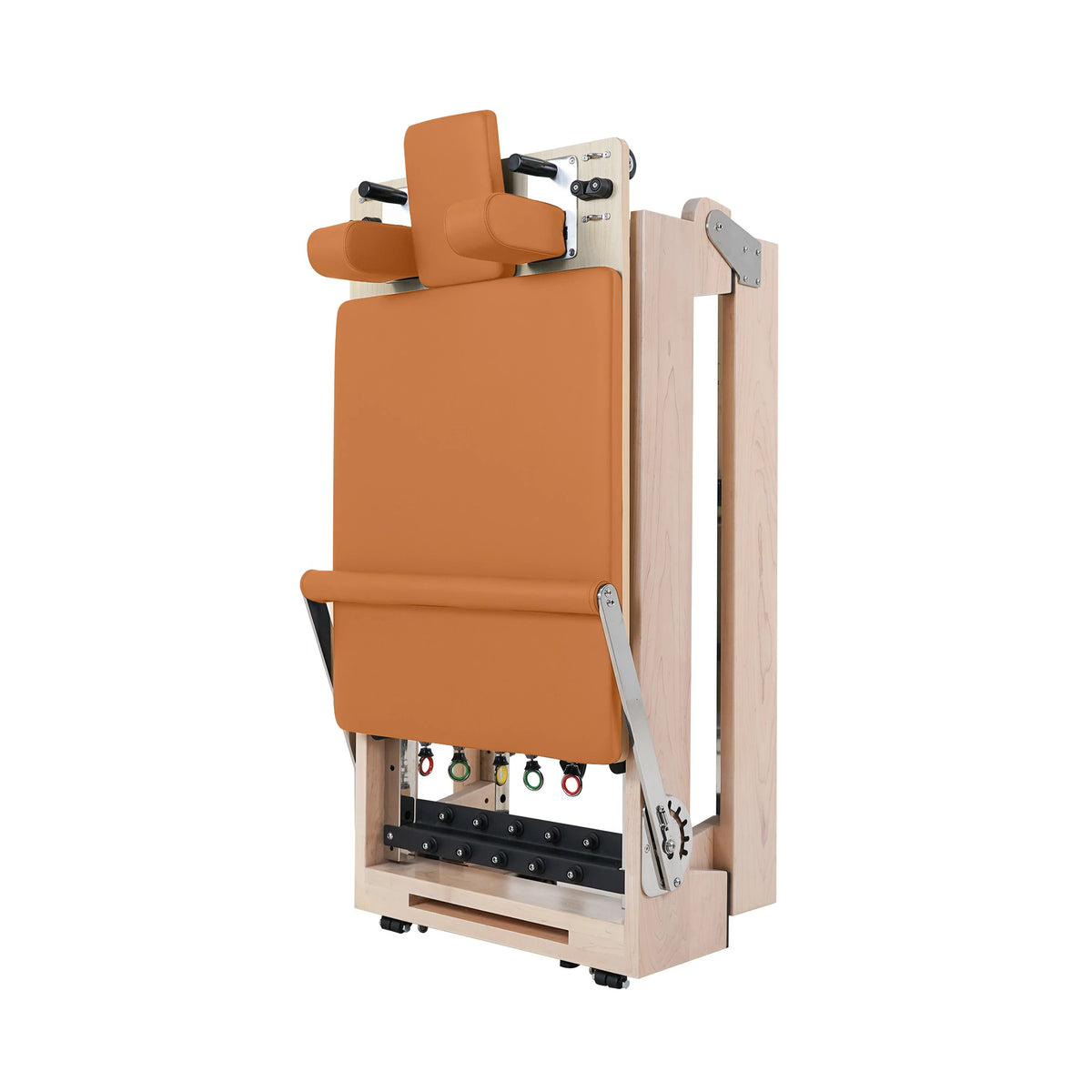 Maple Klappbarer Klassischer Pilates Reformer – Orange