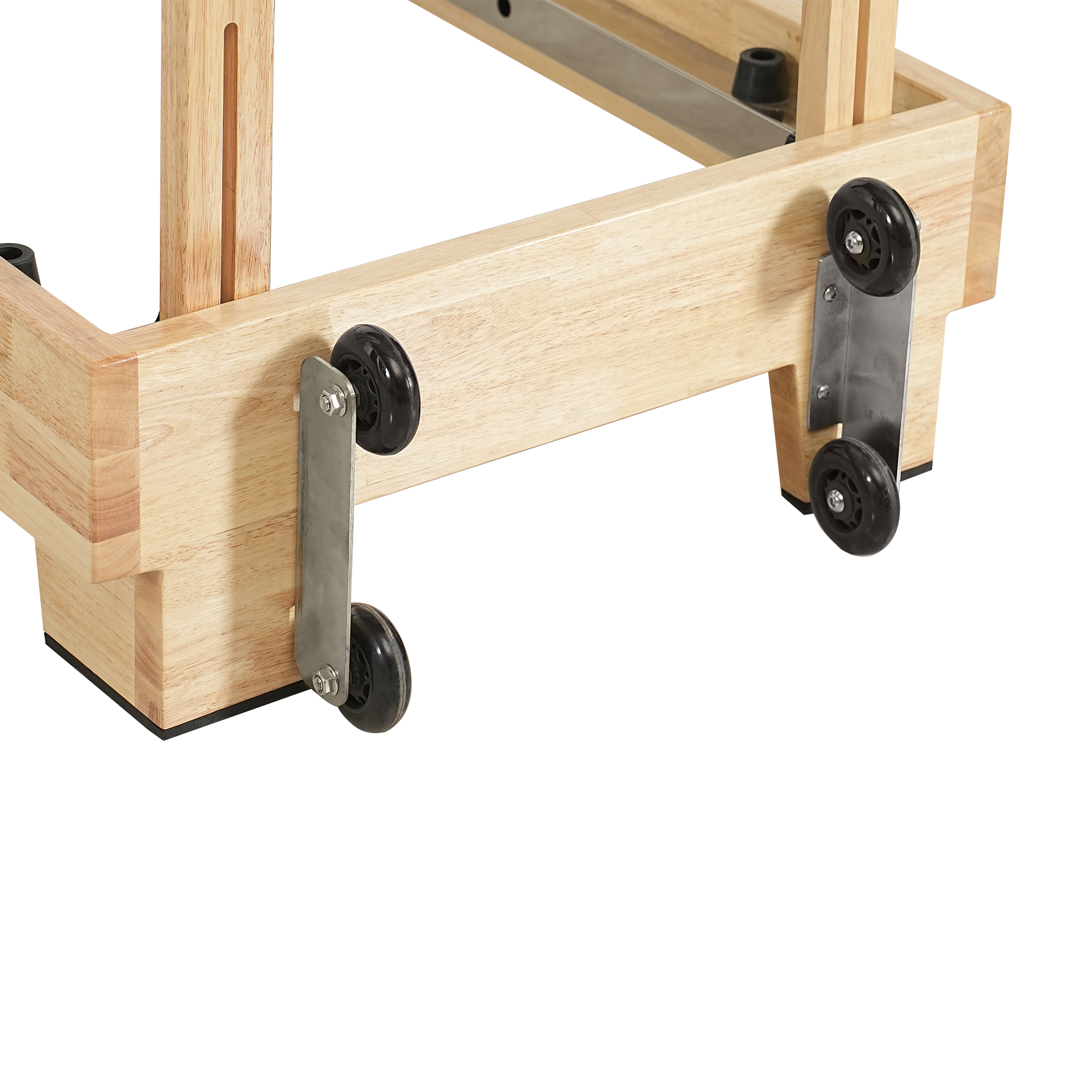 Collapsible Classic Pilates Reformer wooden legs Black