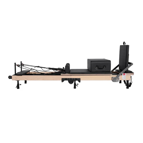 Premium Maple Pilates Reformer — Adjustable Leg Elevation Design