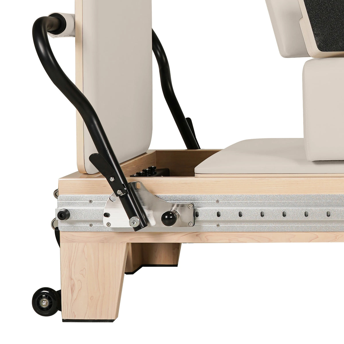 Maple  Full Track Split Glide Pilates Reformer Cream White