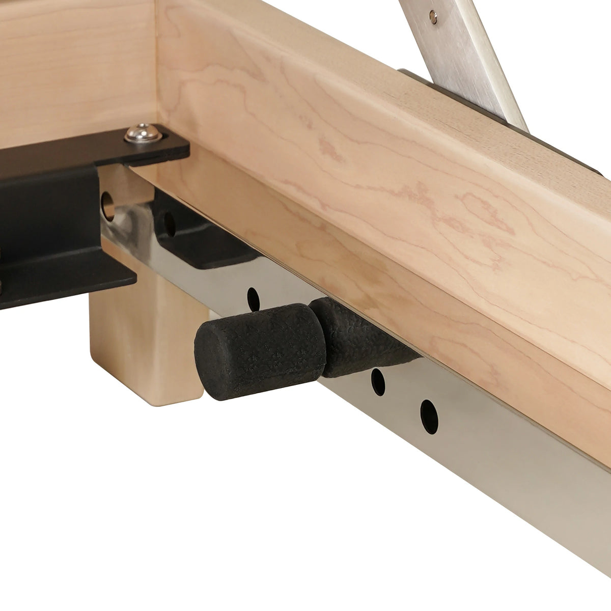 Foldable Maple Wood Pilates Reformer Black