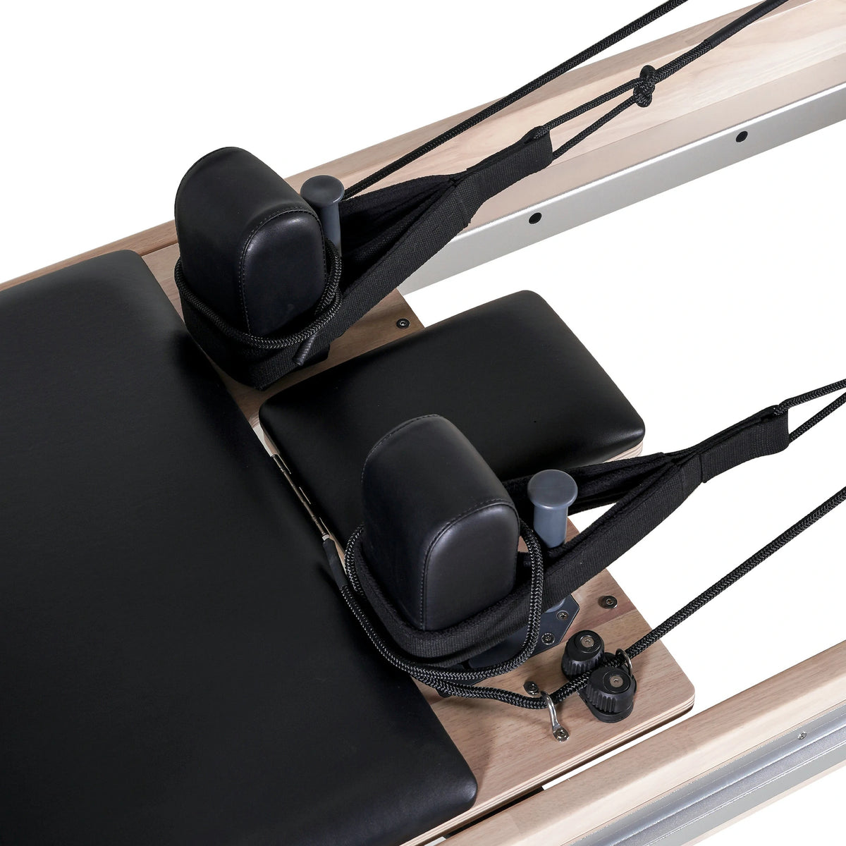 Oak Full Track Split Glide Pilates Reformer Schwarz