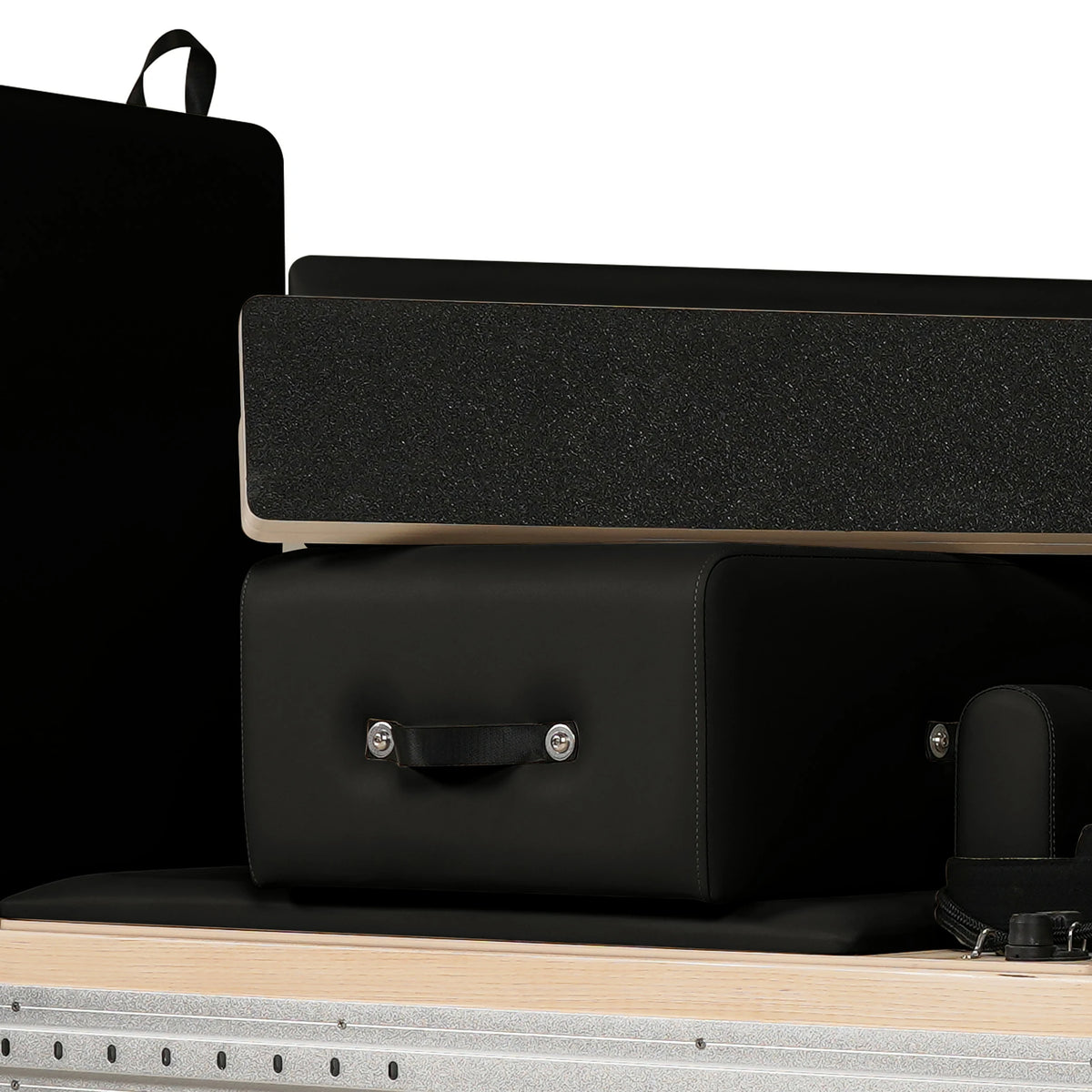 Maple  Full Track Split Glide Pilates Reformer Black