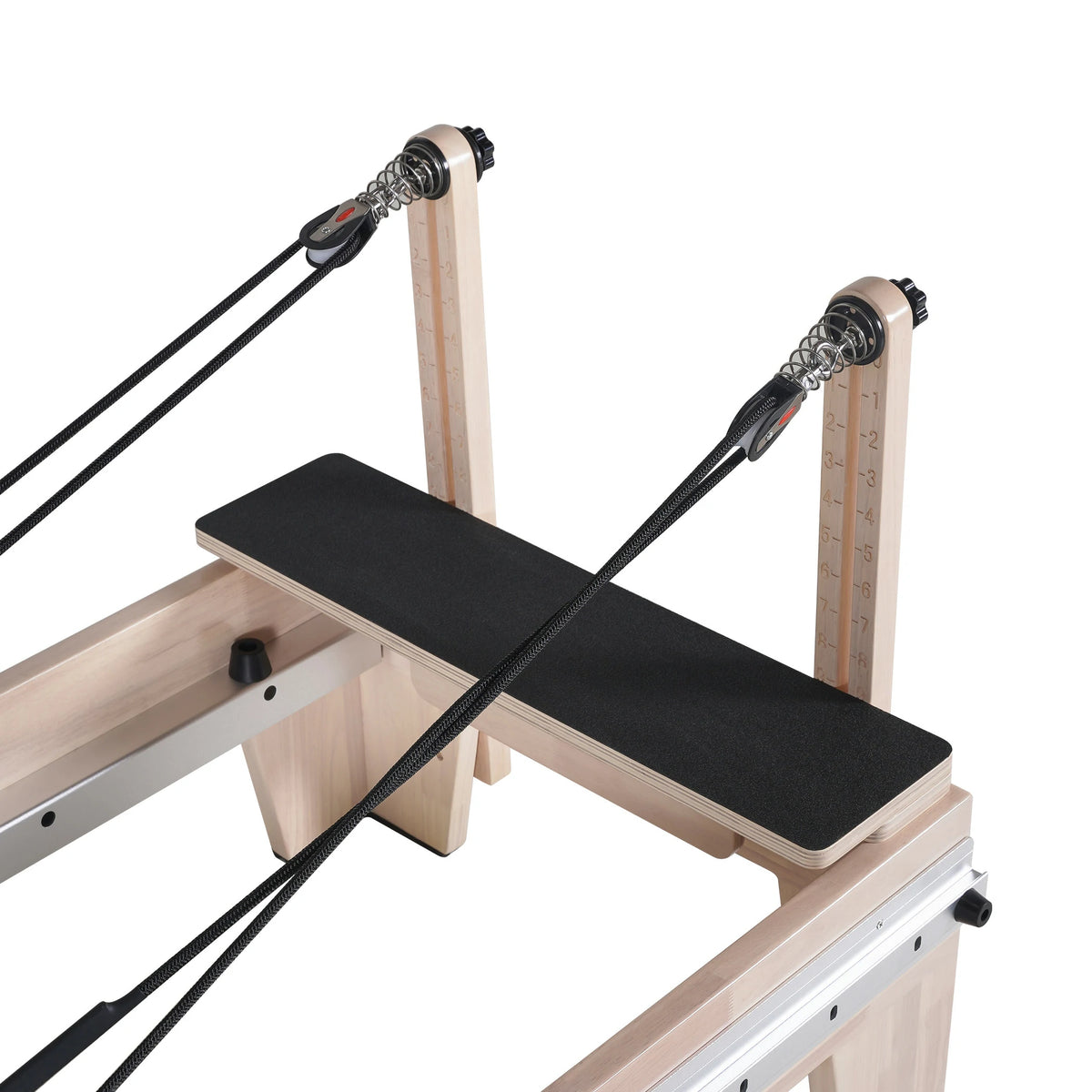 Oak Full Track Split Glide Pilates Reformer Schwarz