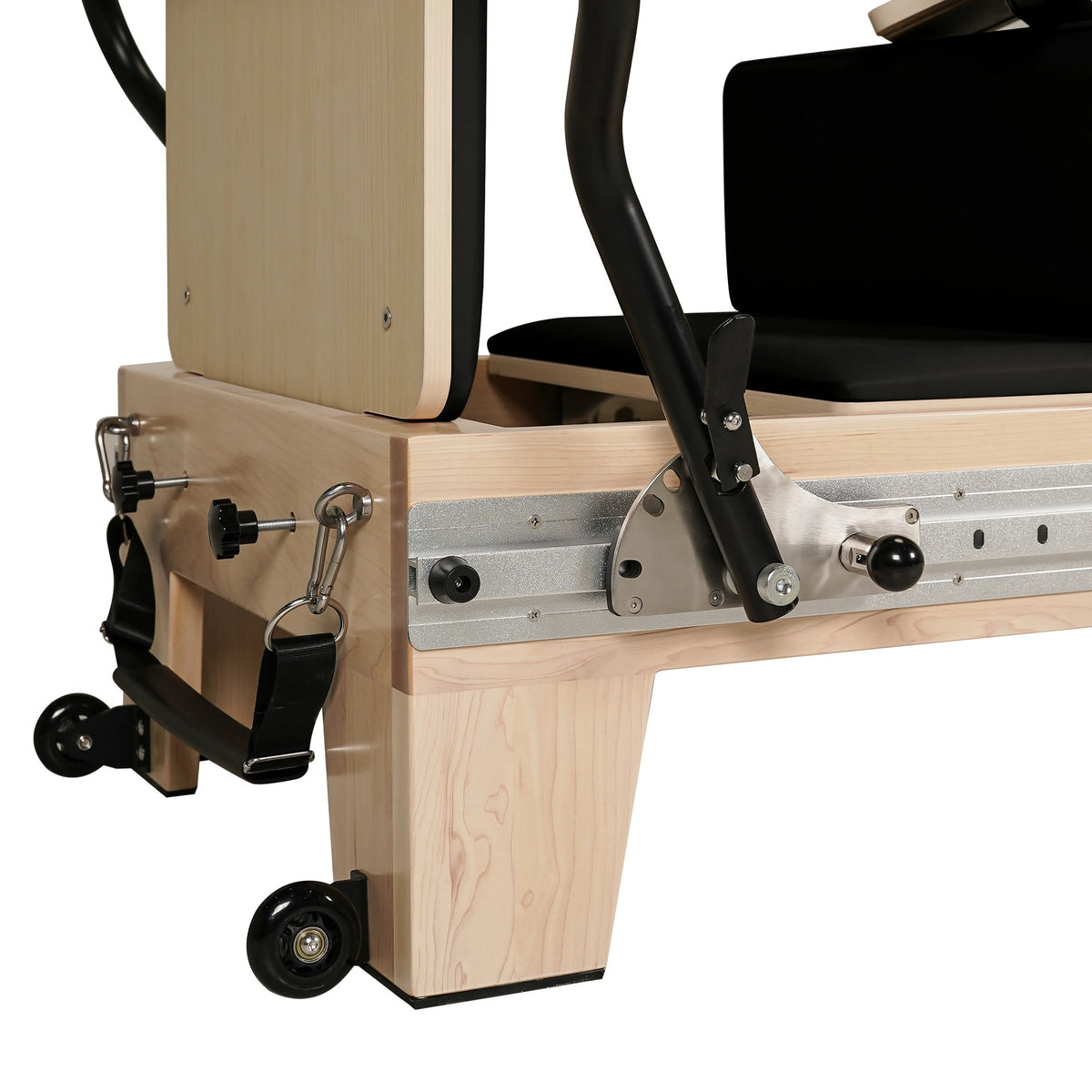 Maple  Full Track Split Glide Pilates Reformer Black