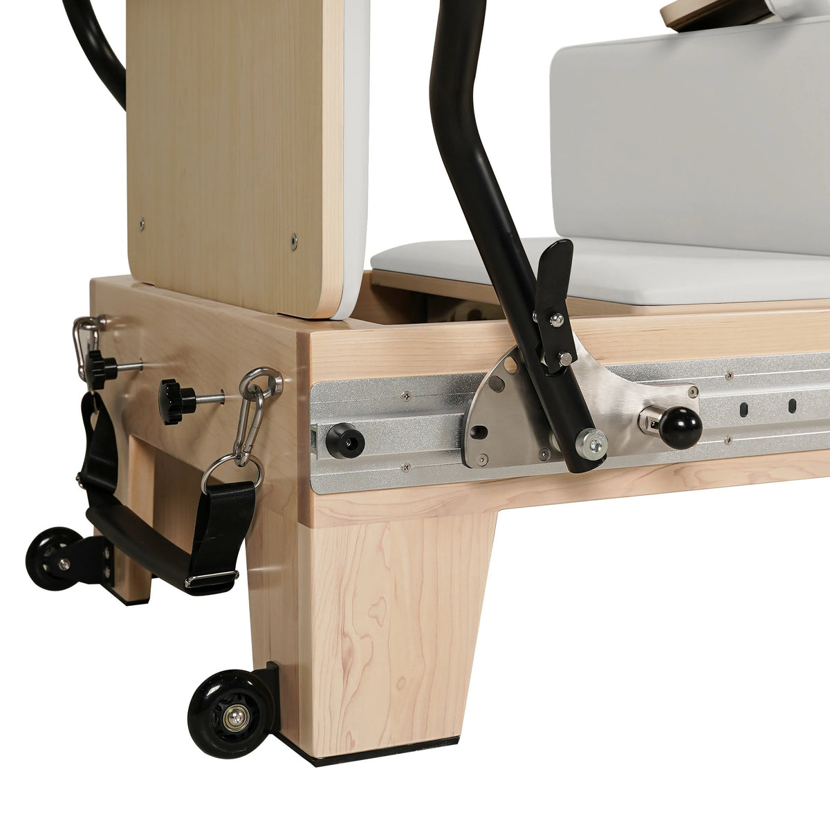 Maple  Full Track Split Glide Pilates Reformer White