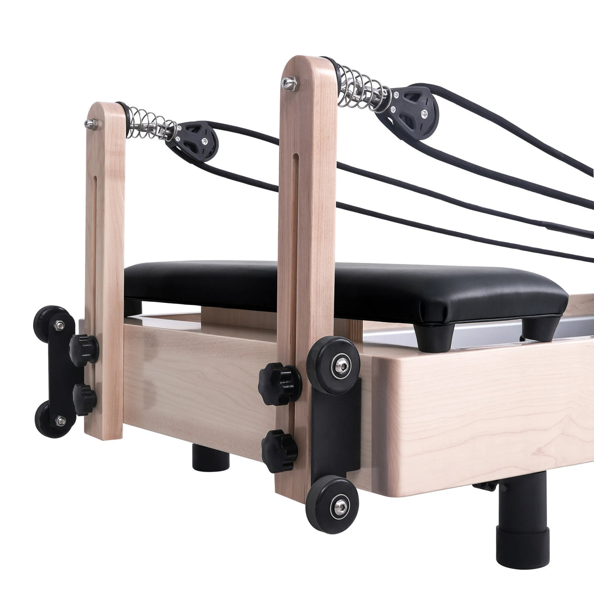 Foldable Maple Pilates Reformer Black