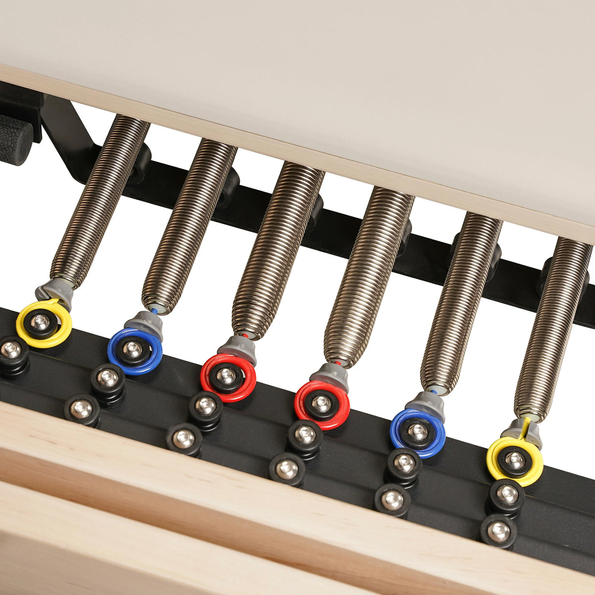 Maple  Full Track Split Glide Pilates Reformer Cream White