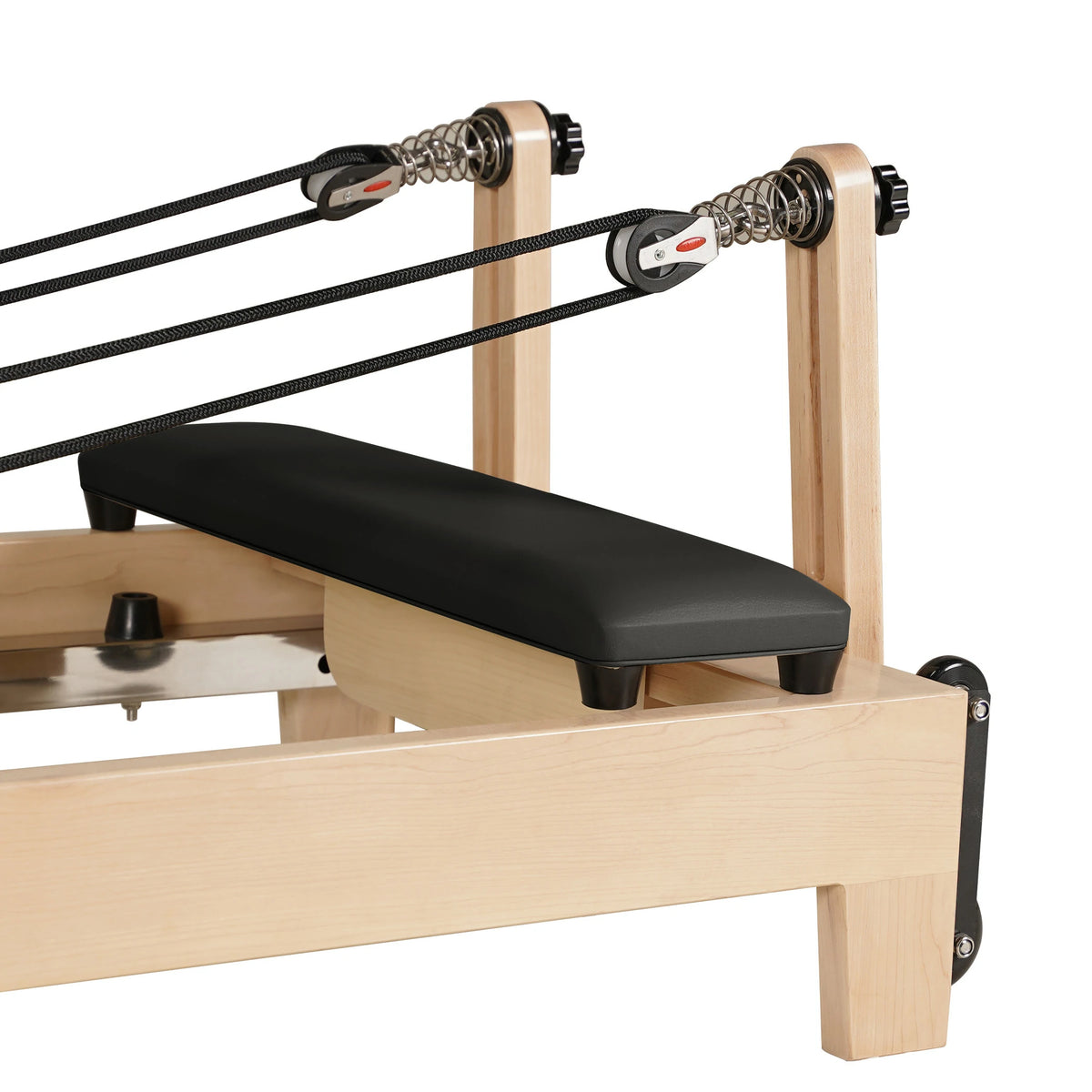 Foldable Maple Wood Pilates Reformer Black