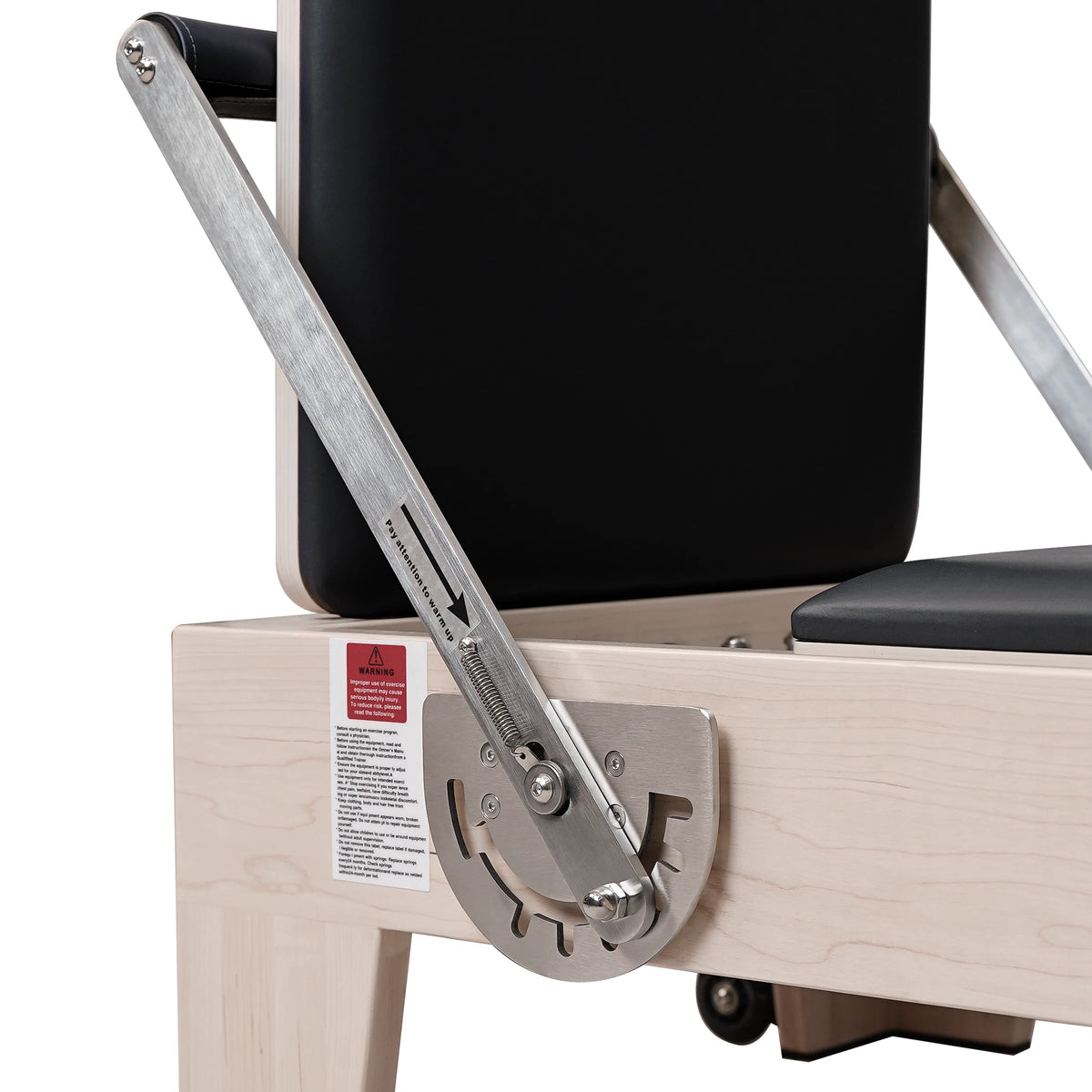 Maple Wood Pilates Reformer Black