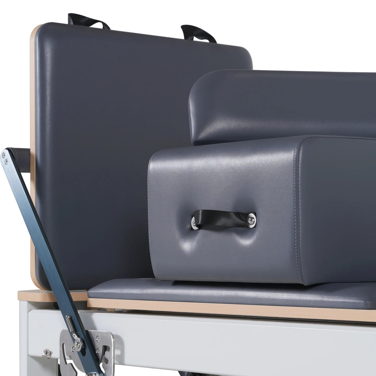Klappbarer Pilates Reformer aus Aluminiumlegierung Grau