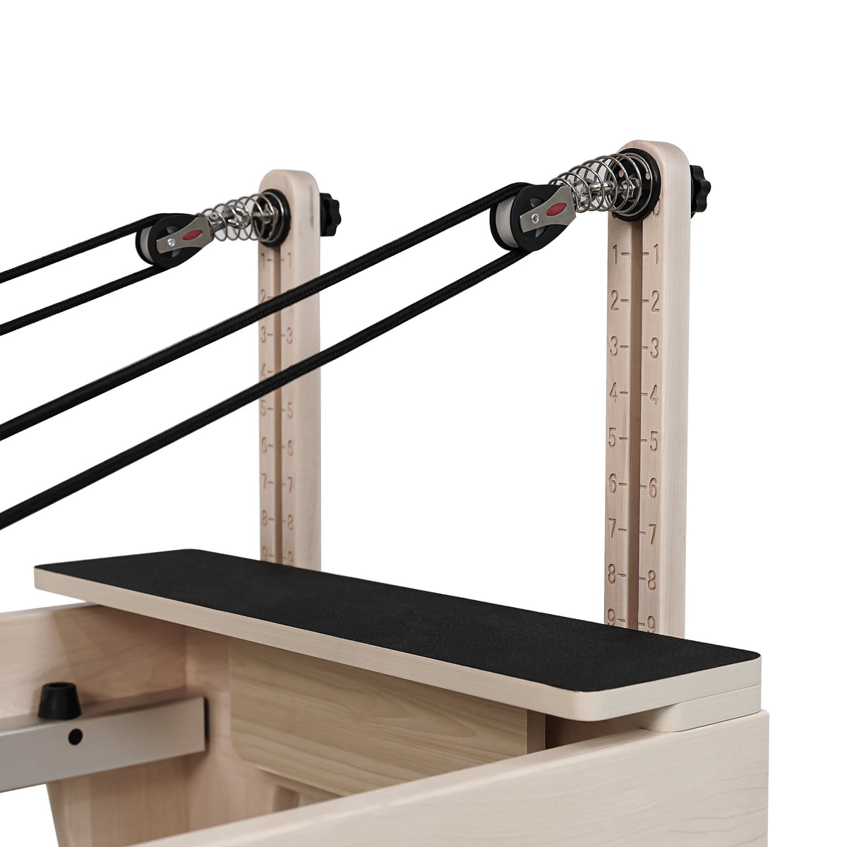 Maple Wood Pilates Reformer Black
