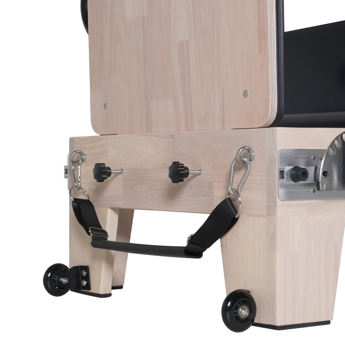 Oak Full Track Split Glide Pilates Reformer Schwarz