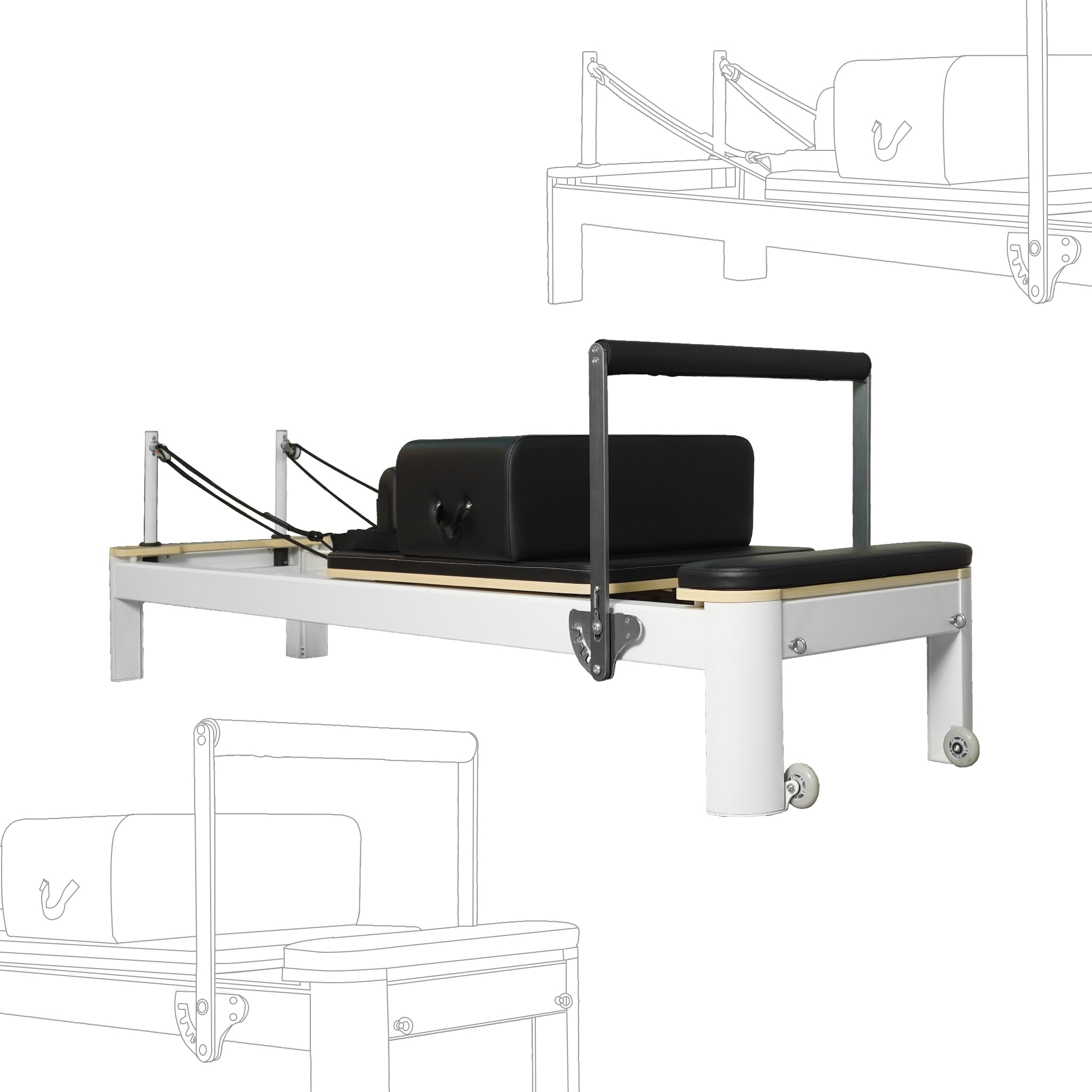 Hliníkový pilates Reformer